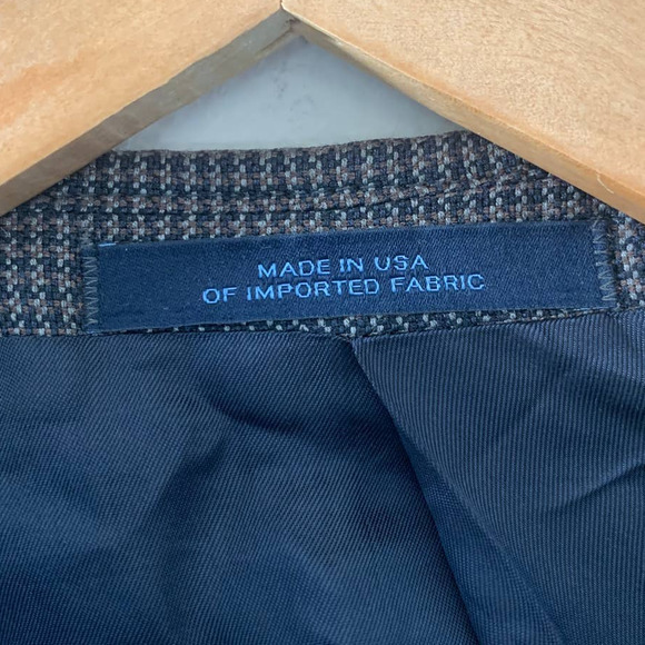 JOSEPH ABBOUD Checked Blazer Size 46 L Check 100%‎ Wool 1450/1 - Picture 3 of 8